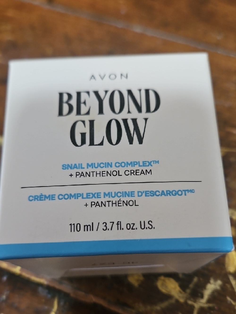 Avon Beyond Glow Snail Mucin & Panthenol Complex.